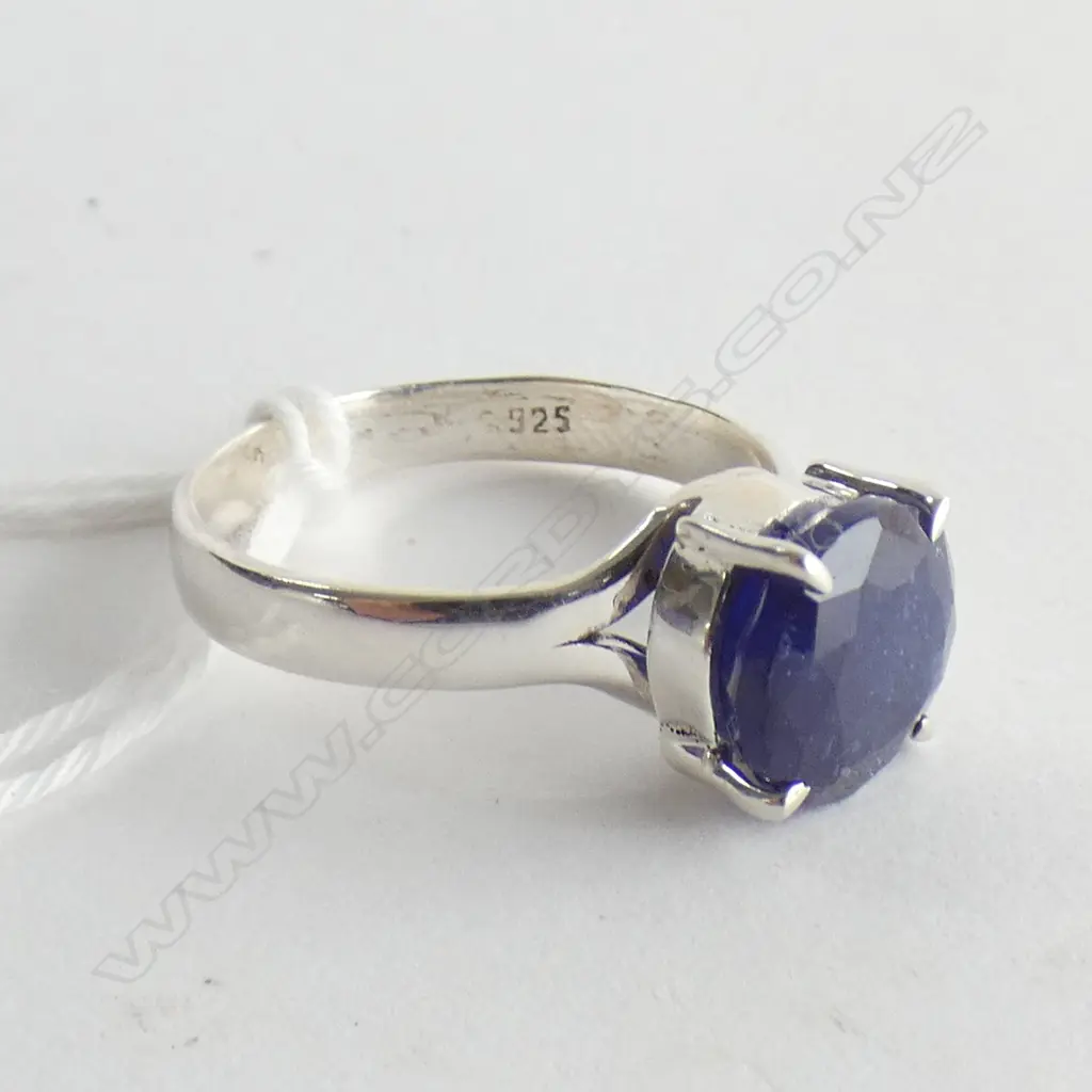 BLUE SAPPHIRE & 925 SILVER RING  Image 1++