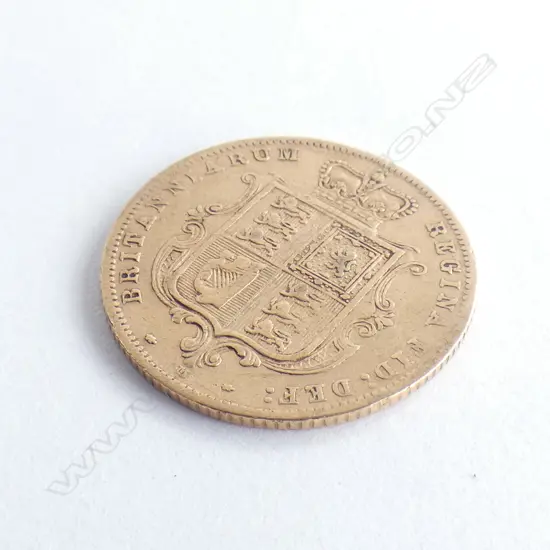 1881 SHEILD TYPE HALF GOLD SOVEREIGN