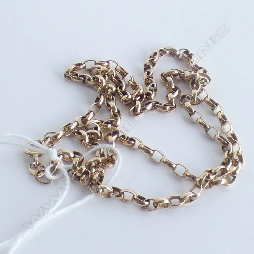 9CT BELCHER LINK CHAIN 530mm 9.1gms Image 1++