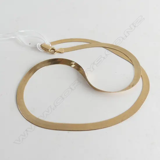 375 GOLD HERRINGBONE CHAIN  7.8GMS 46CM