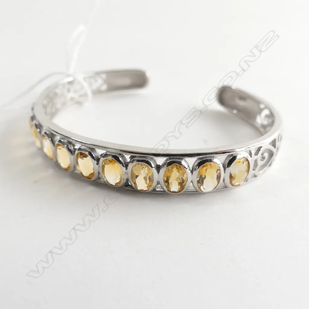 STG & CITRINE BANGLE 10 GRAMS Image 1++