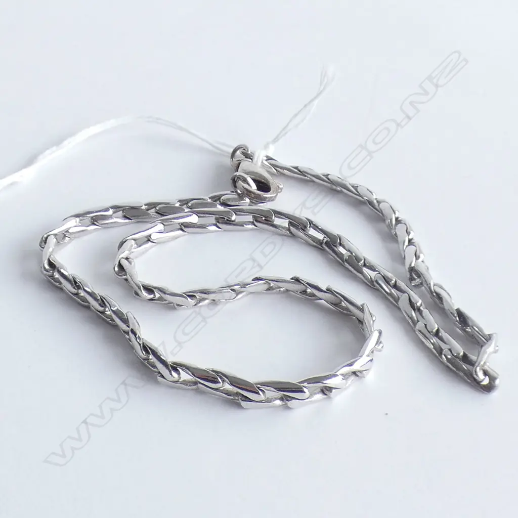 HEAVY SILVER NECK CHAIN L.400mm Image 1++