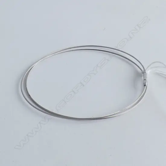 9CT WHITE GOLD WIRE CHOKER NECKLACE