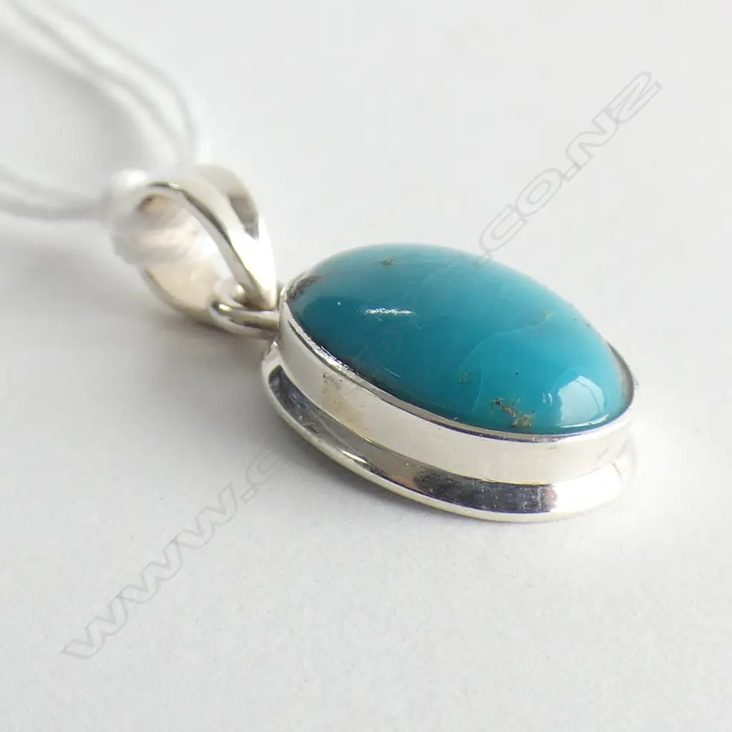 TURQUOISE & 925 SILVER PENDANT  Image 1++