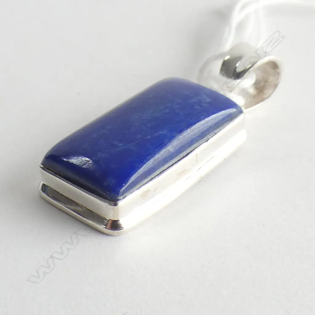 LAPIS LAZULI & 925 SILVER PENDANT Image 1++