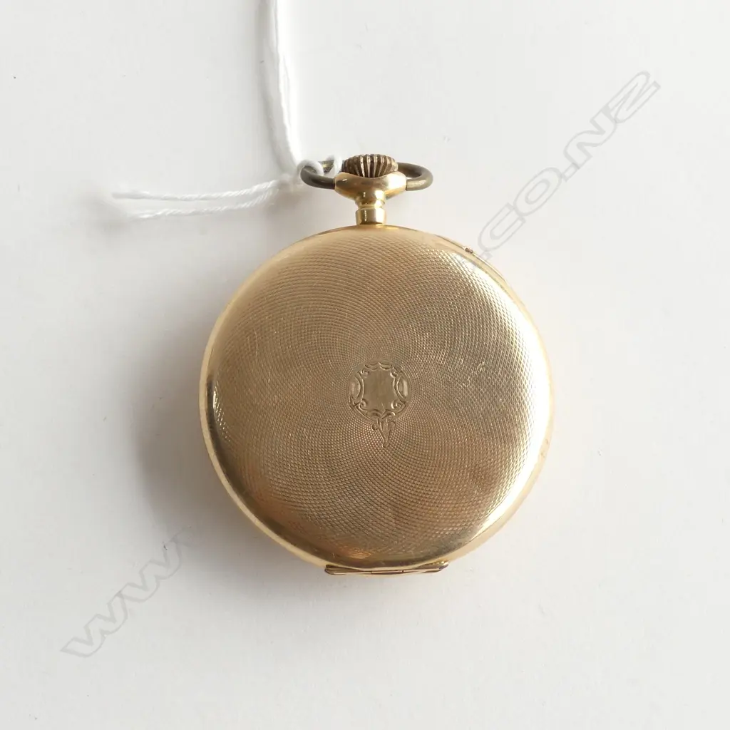 14K GOLD OPEN FACE POCKET WATCH 50.9gms Image 1++