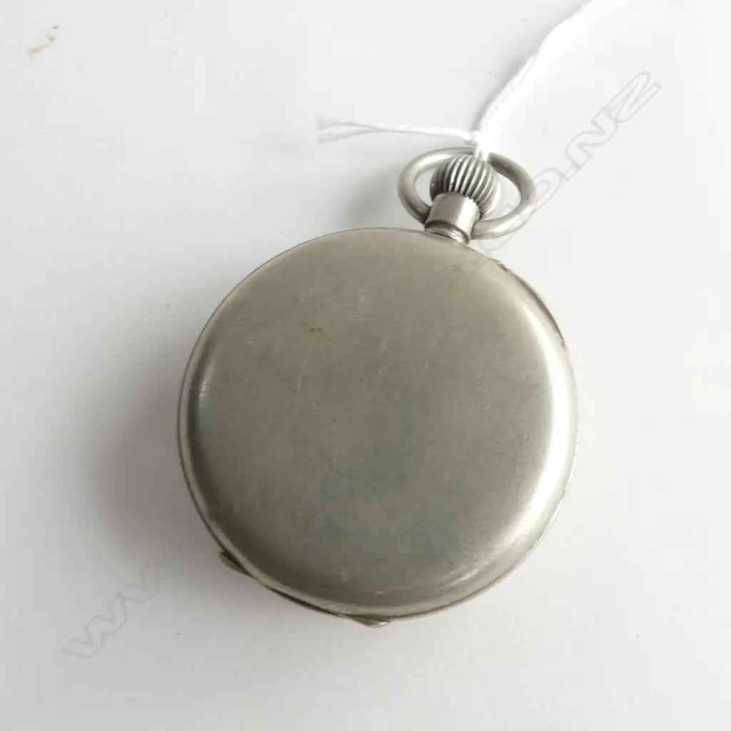 SILVER OPEN FACE FOB WATCH Image 1++