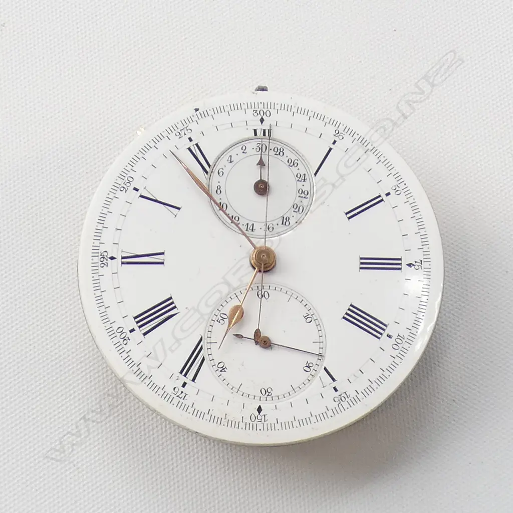 ANTIQUE CHRONOGRAPH POCKET WATCH MOVEMENT Image 1++
