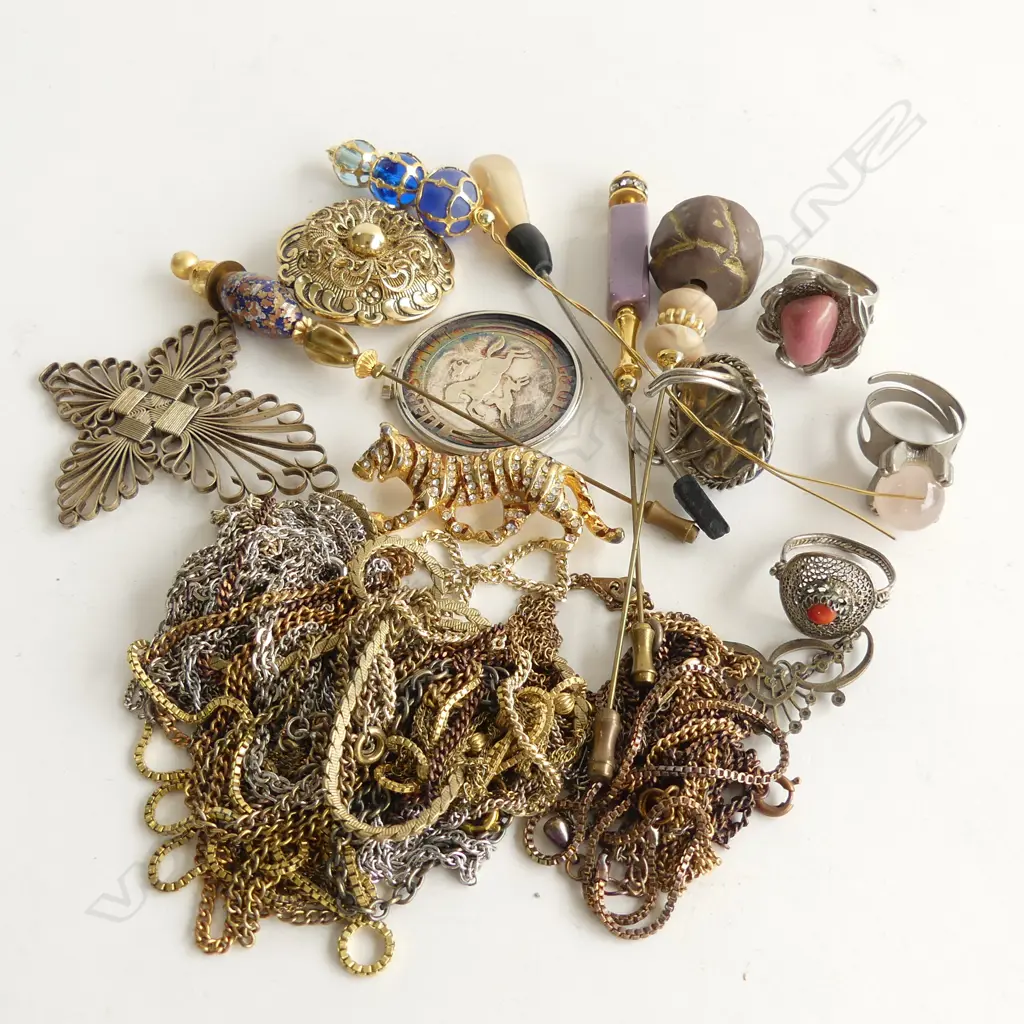 BAG ASST JEWELLERY; CHAINS, HAT PINS, PENDANTS & RINGS Image 1++