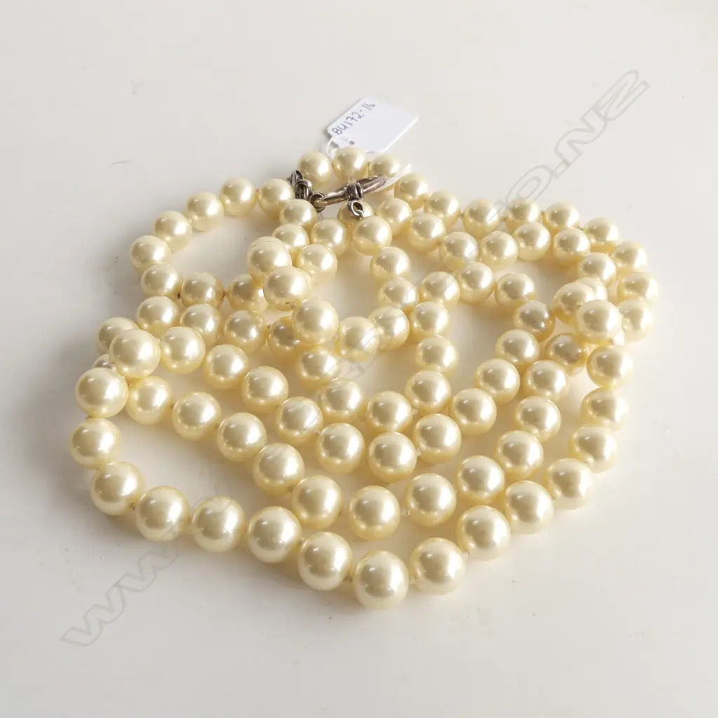 LALOOP LONG FAUX PEARL NECKLACE 660MM LONG Image 1++