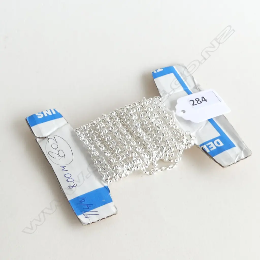 VINTAGE BULK SILVER CHAIN NEW OLD STOCK 3+meters Image 1++