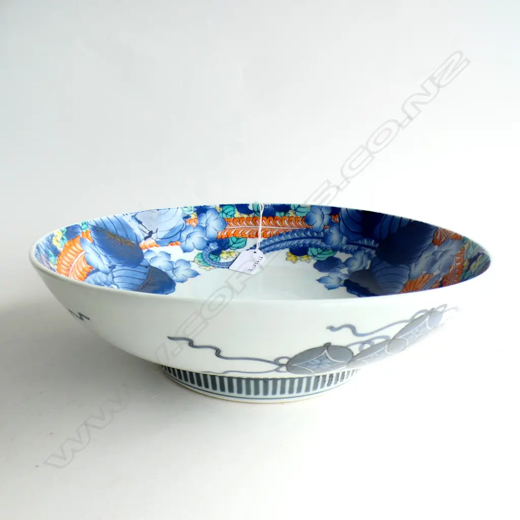 JAPANESE NABESHIMA BOWL (AF 2 HAIRLINES). dia. 270mm Image 1++