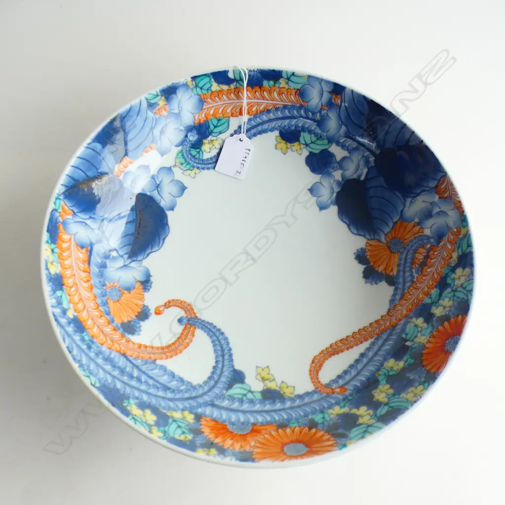 JAPANESE NABESHIMA BOWL (AF 2 HAIRLINES). dia. 270mm Image 1++