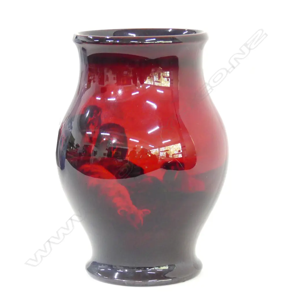 ROYAL DOULTON NOKE FLAMBE VASE  H 195MM Image 1++