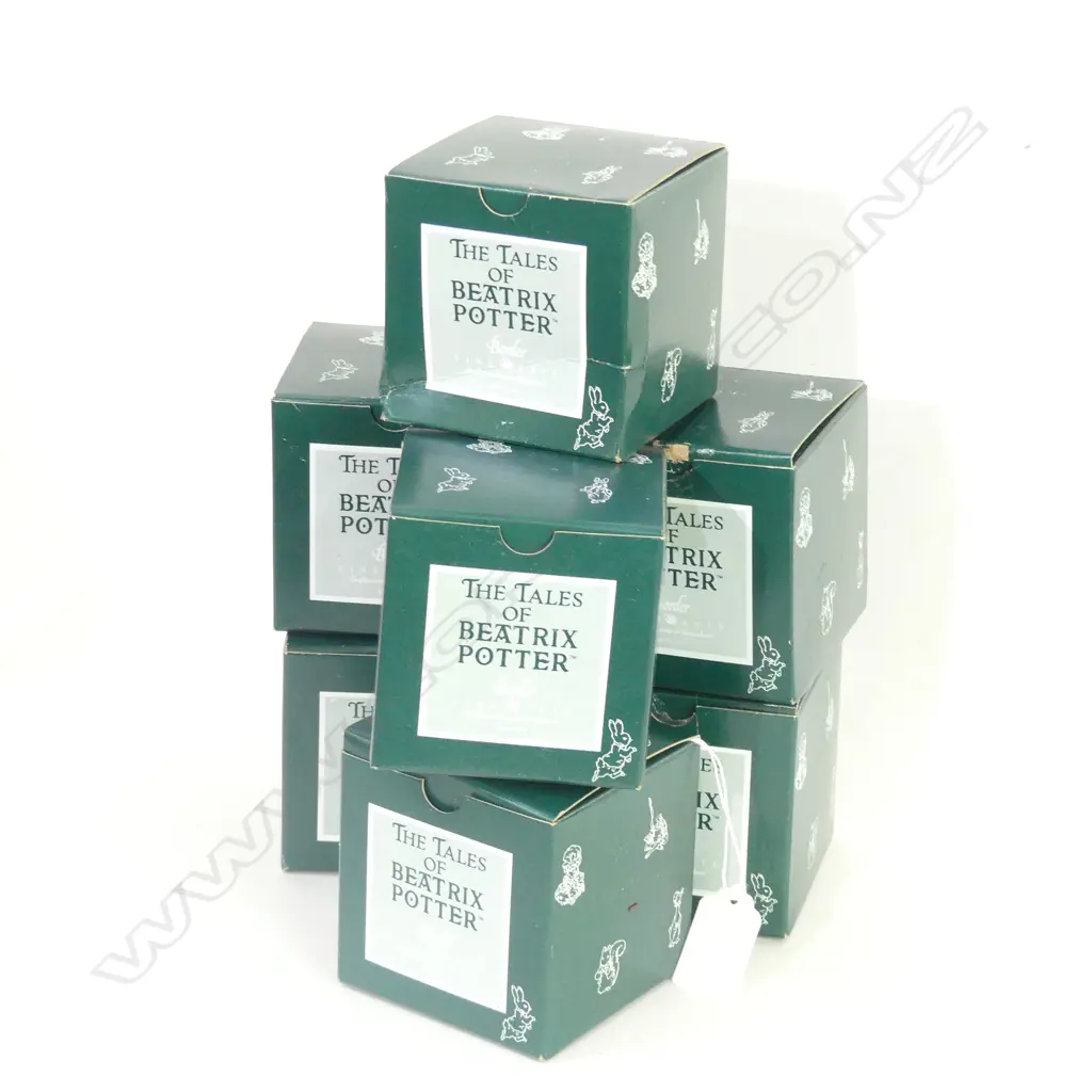 7 BOXED BEATRIX POTTER FIGURINES;  Image 1++