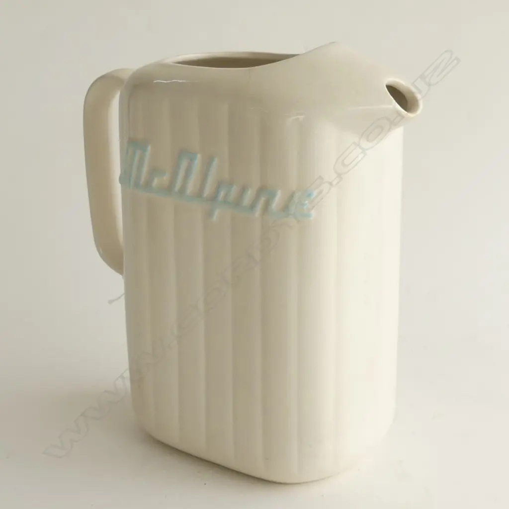 (20614) MCALPINE JUG CREAM CROWN LYNN STAMPED H. 220mm  Image 1++