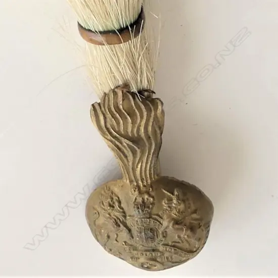 MILITARY HELMET PLUME BRASS & HORSE HAIR