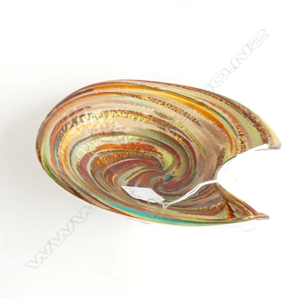 VENETIAN ART GLASS BOWL 190mm dia Image 1++