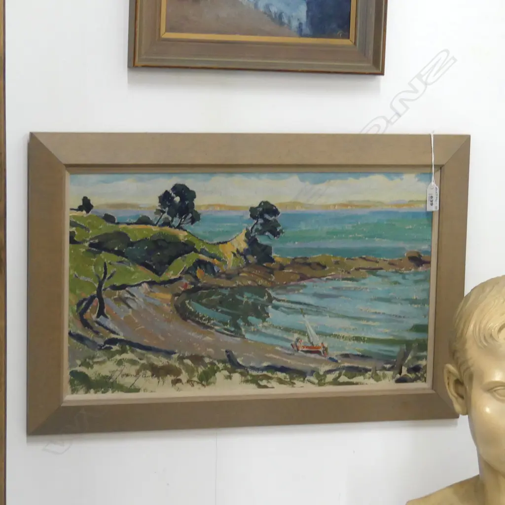 HERBERT TORNQUIST 'COROMANDEL SUMMER' OIL ON BOARD SIGNED C1965 470 X 275MM Image 1++