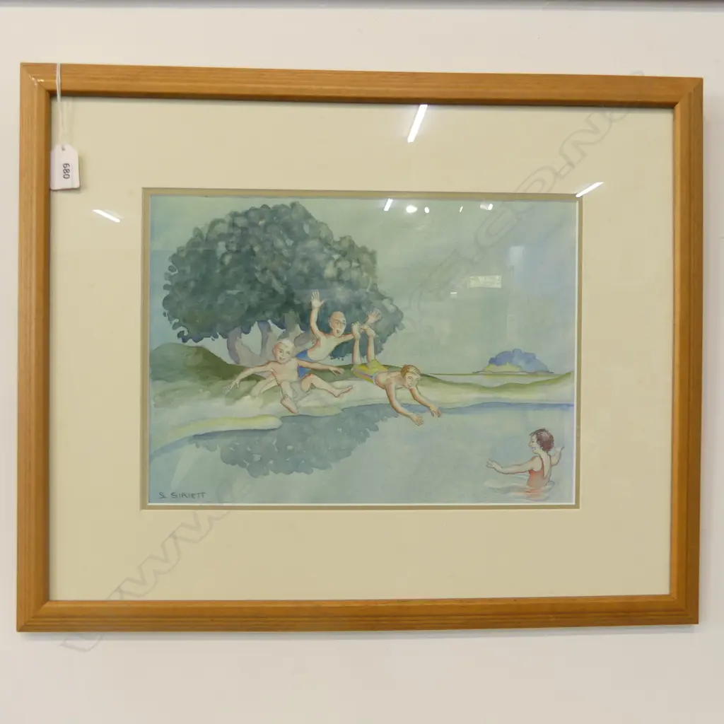 SYD SIREIETT 'SPLASH' W/C 245x345mm Image 1++