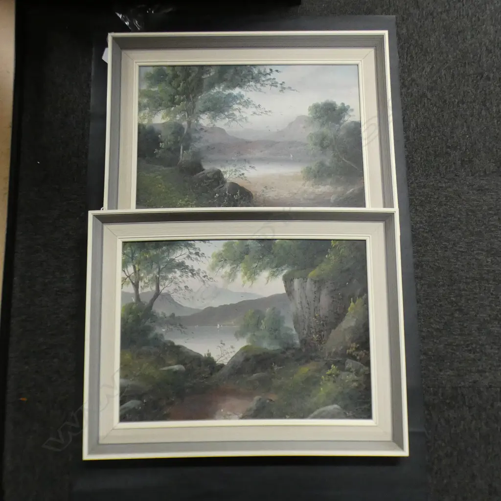 PR SIGNED VINTAGE LANDSCAPE OILS 390x540mm Image 1++