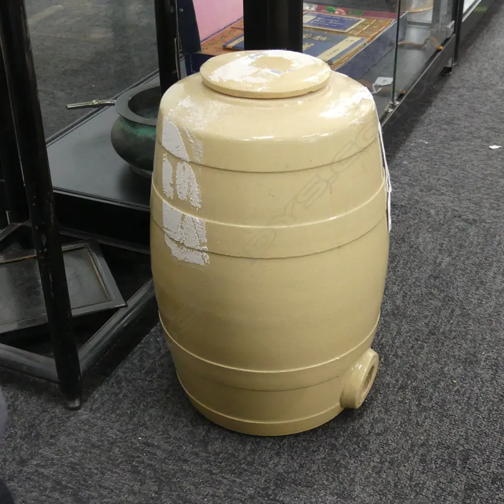OLD STONEWARE BARREL H.310mm Image 1++