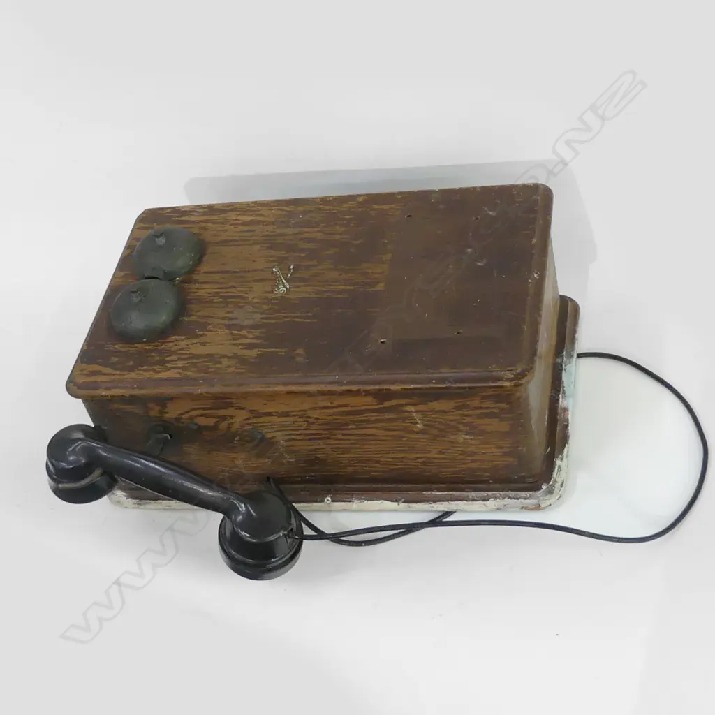 OLD WOODEN WALL TELEPHONE  Image 1++