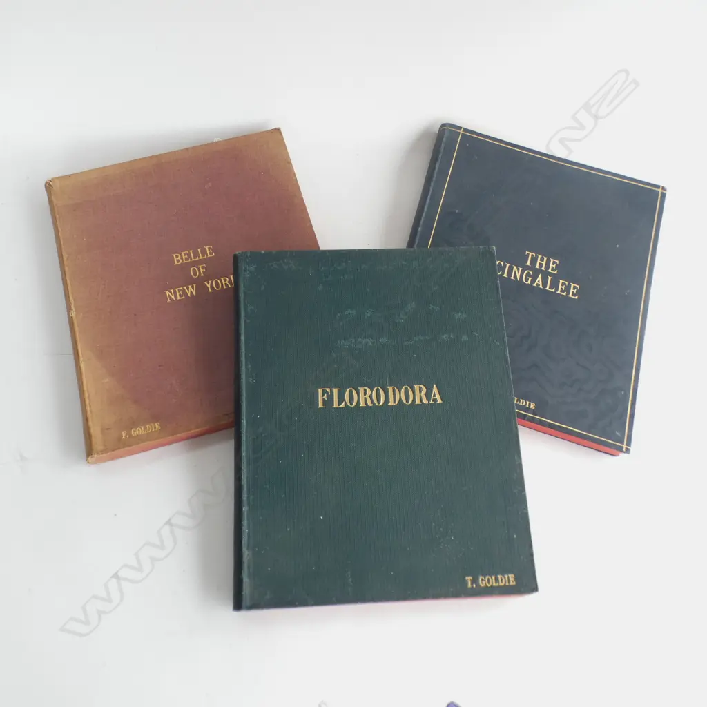 3 PIANO MUSIC BOOKS - EX FAMILY HOME OF CF GOLDIE - PROVENANCE.... Image 1++