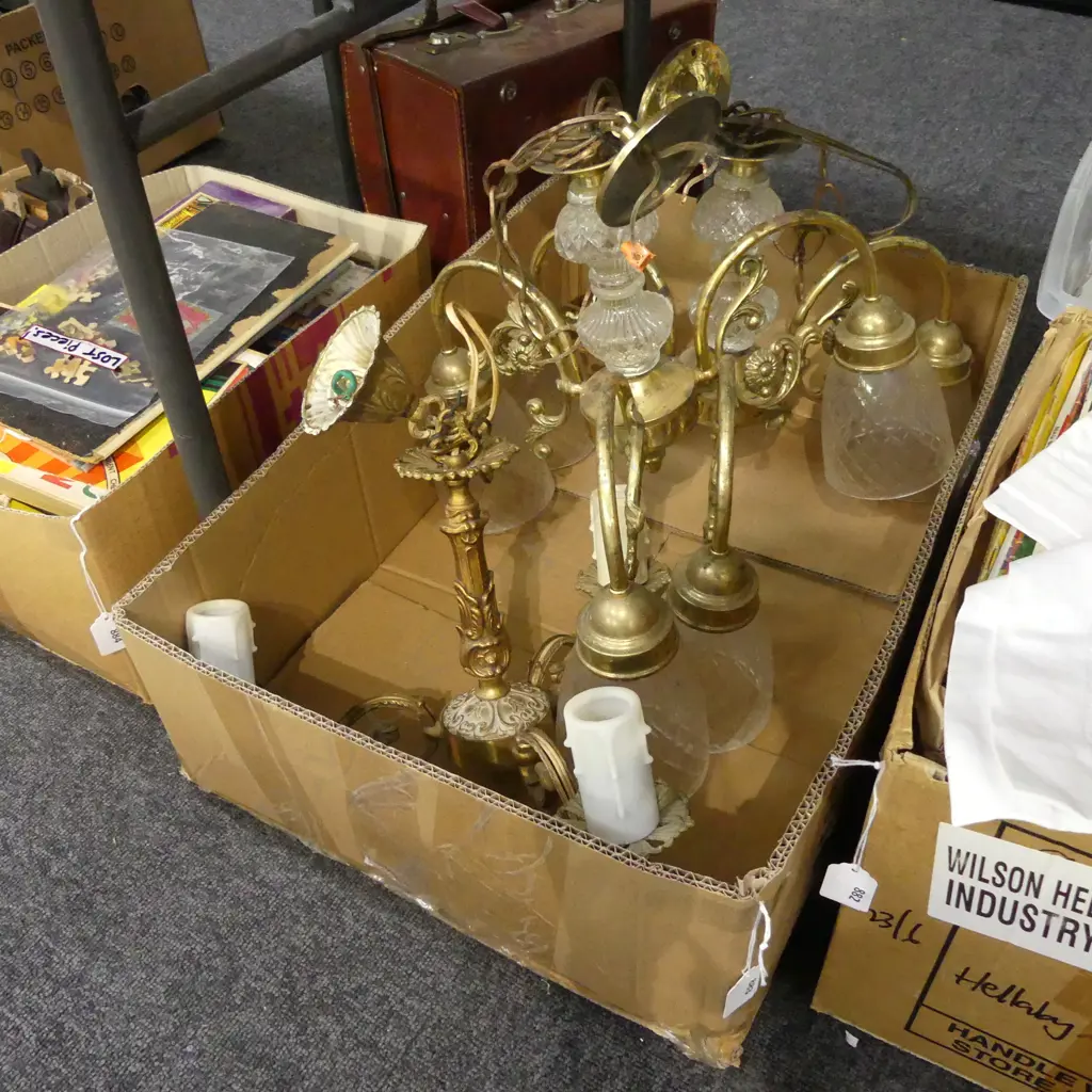 PR 3 ARM CHANDELIERS  + 1 SMALLER **RTV** Image 1++