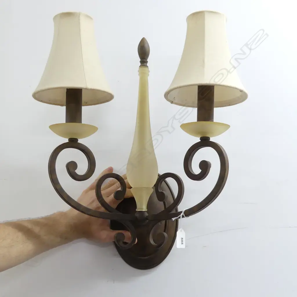 GLASS & METAL WALL LIGHT H.520mm Image 1++