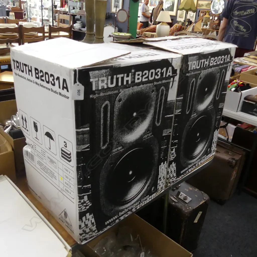 TWO BEHRINGER TRUTH BRAND MONITORS, AS NEW IN BOXES,RRP $500 EA Image 1++