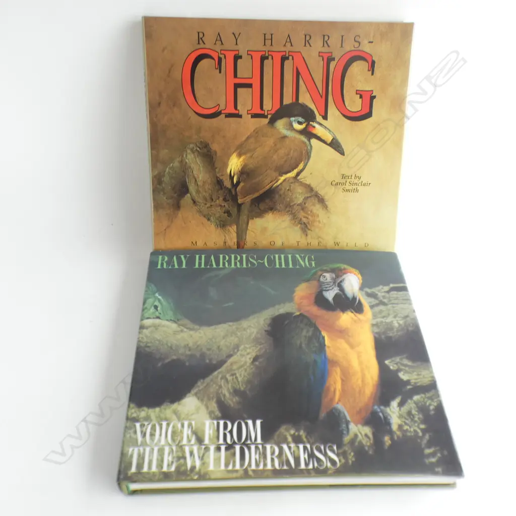 2 RAYMOND HARRIS-CHING BOOKS; VOICE FROM THE WILDERNESS & BIRDS OF THE WILD Image 1++