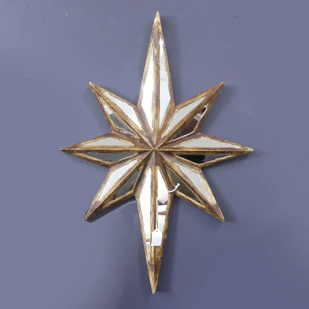 FRENCH COUNTRY COLLECTIONS STAR MIRROR 615x425mm Image 1++