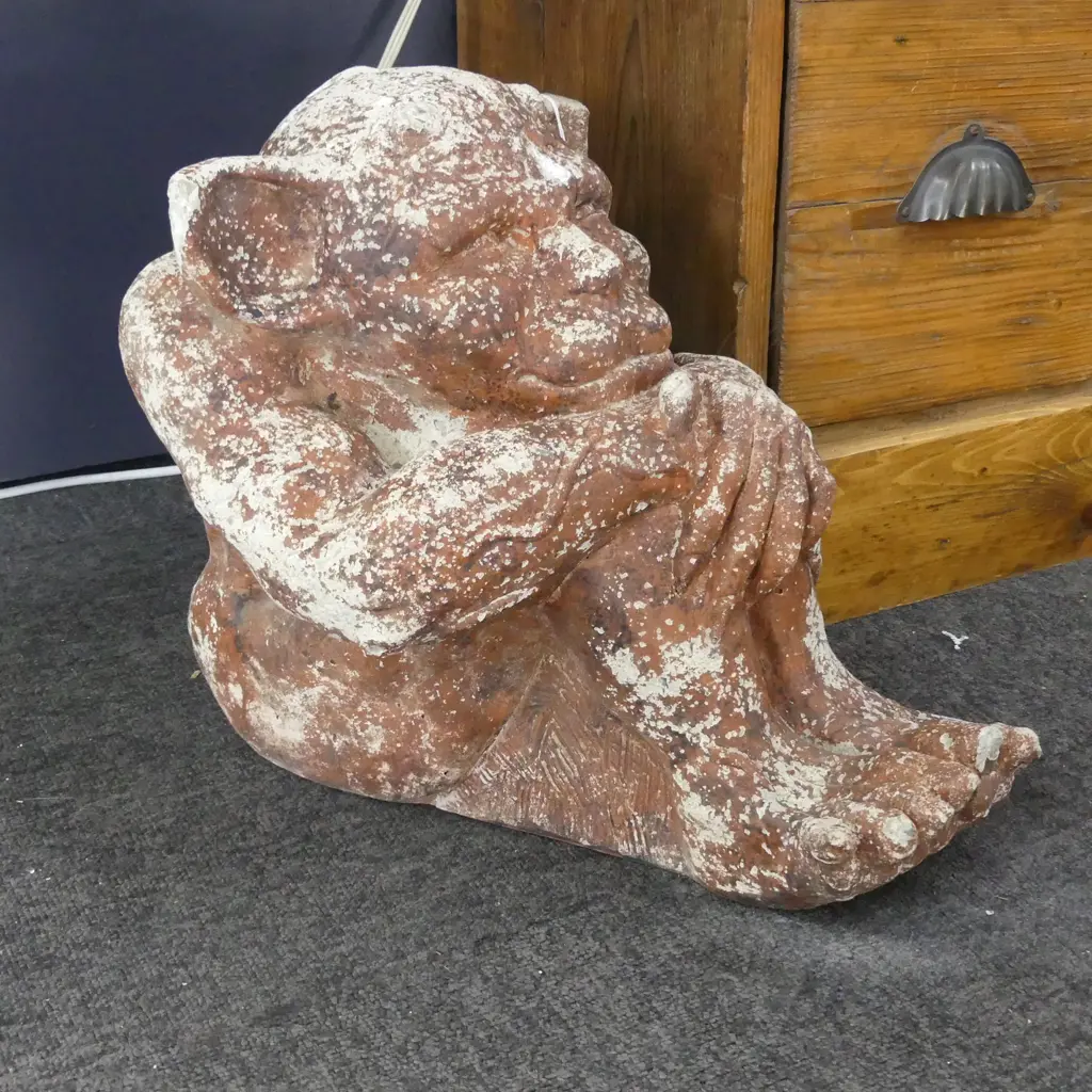 CONCRETE GARDEN GARGOYLE L.460mm Image 1++