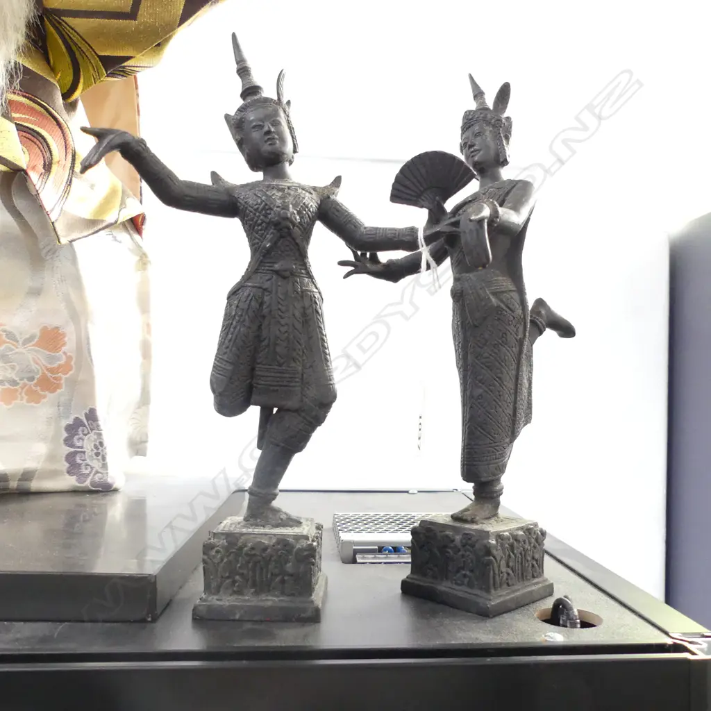 PR BRONZED METAL DANCING THAI FIGURES H.265mm Image 1++