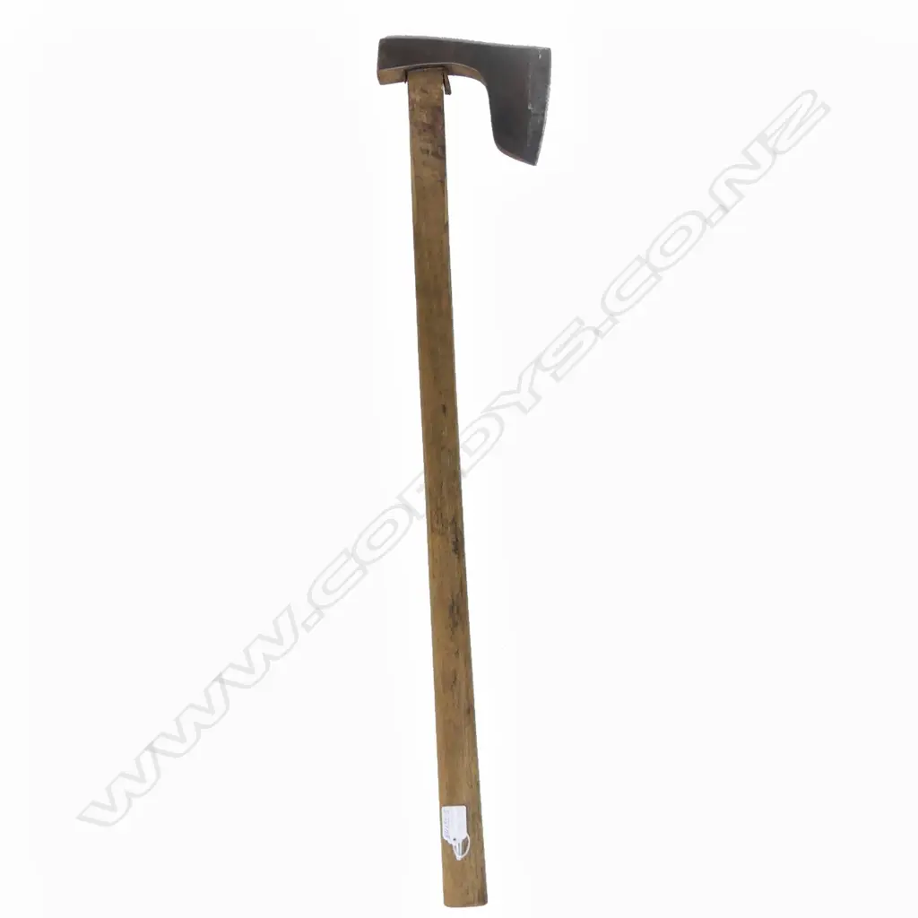OLD JAPANESE 'BEARDED' LONG AXE FORGED SHAPED STEEL HEAD. L.970mm Image 1++