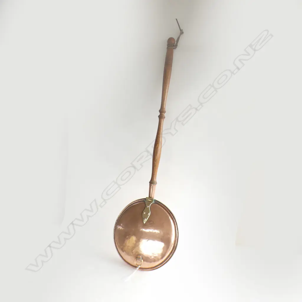 VINTAGE COPPER BEDWARMER L.1200mm Image 1++