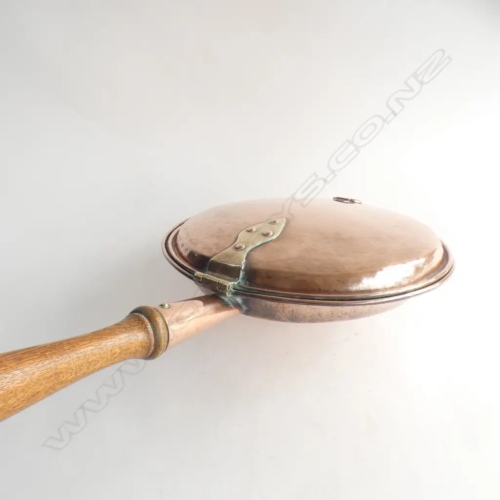 VINTAGE COPPER BEDWARMER L.1200mm Image 1++