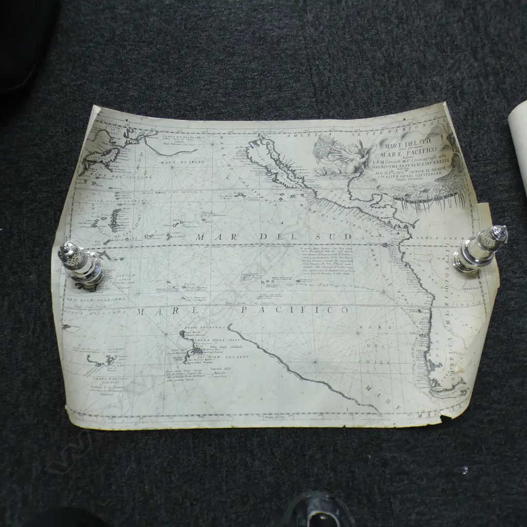 VARIOUS OLD MAPS (INCL NZ) + OLD INDENTURES Image 1++