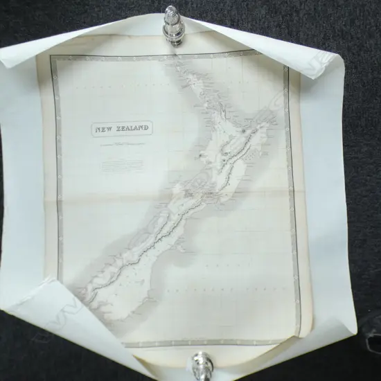 VARIOUS OLD MAPS (INCL NZ) + OLD INDENTURES