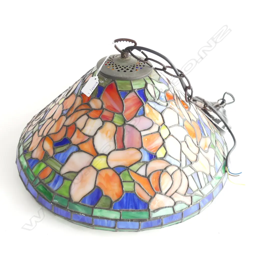 TIFFANY STYLE PENDANT LIGHT SHADE 420mm dia Image 1++