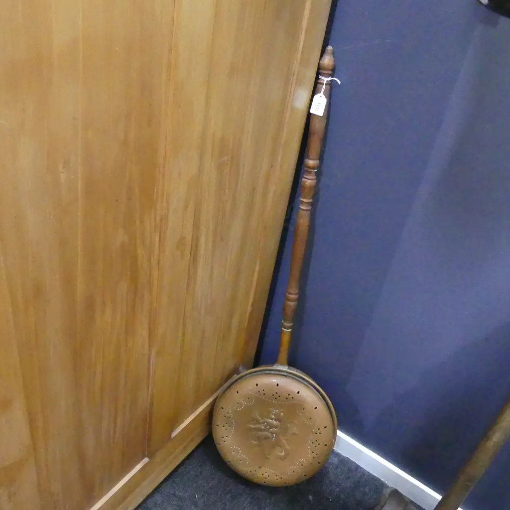VINTAGE COPPER BED WARMER L.950mm Image 1++