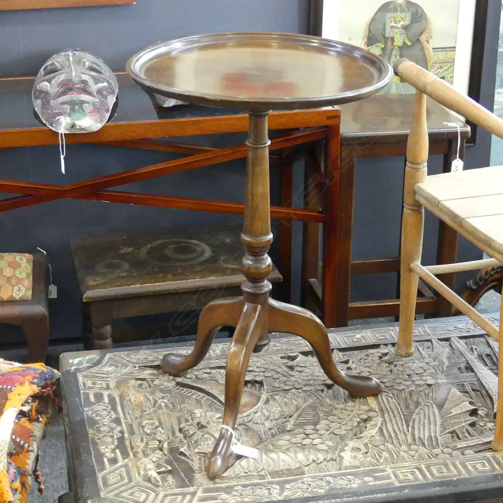MAHOGANY WINE TABLE H.520mm Image 1++