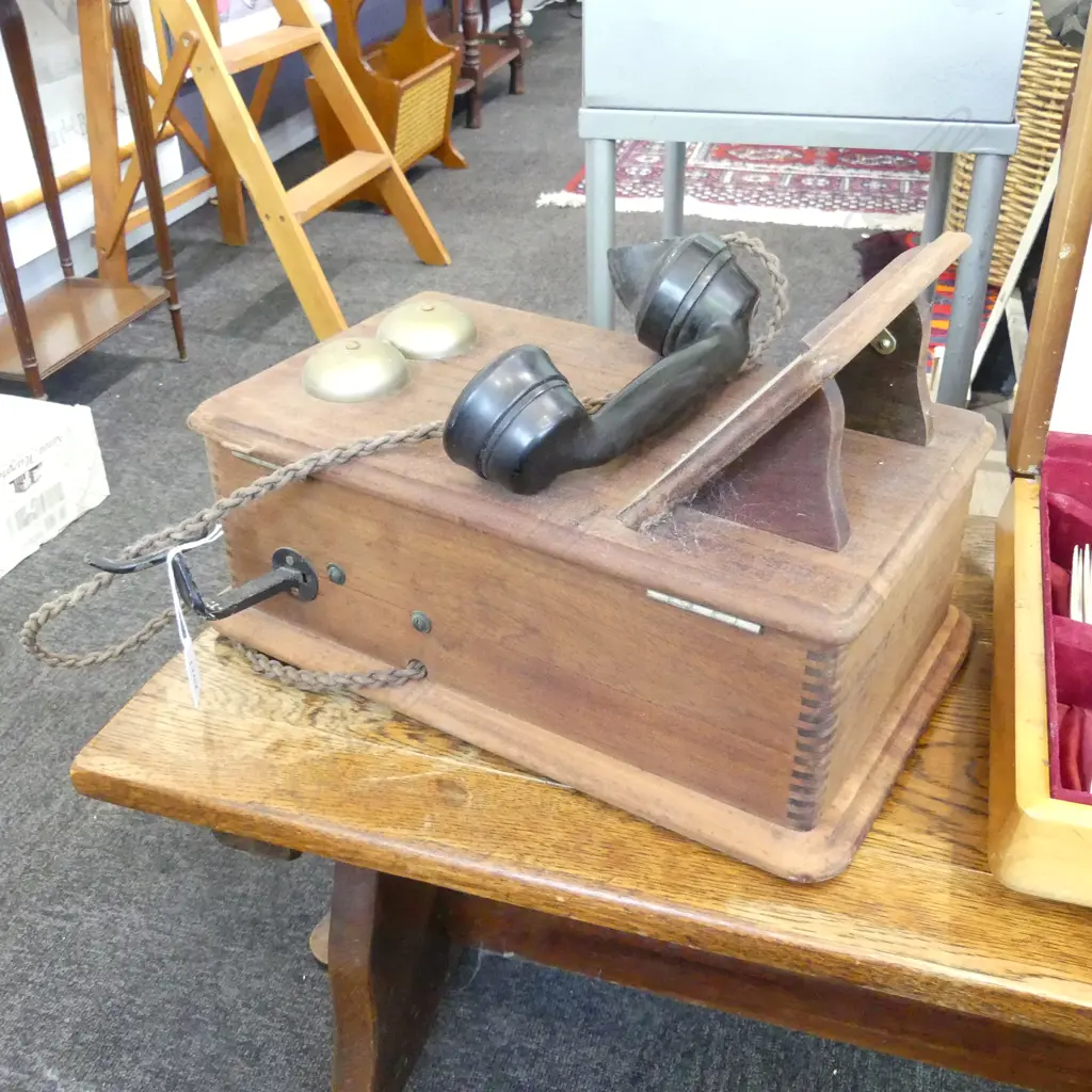 VINTAGE WALL PHONE H.385mm Image 1++
