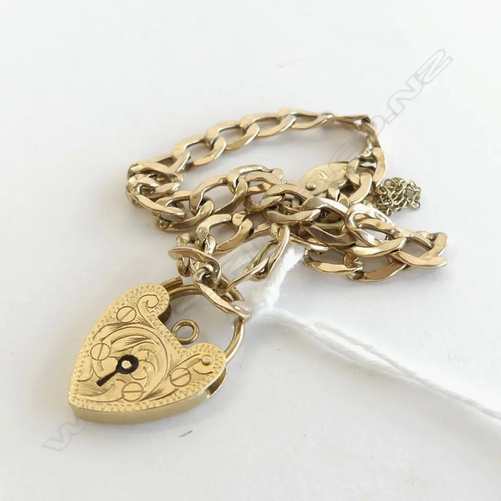 9CT CHAIN + 9CT LOCK 4.3 GRAMS Image 1++