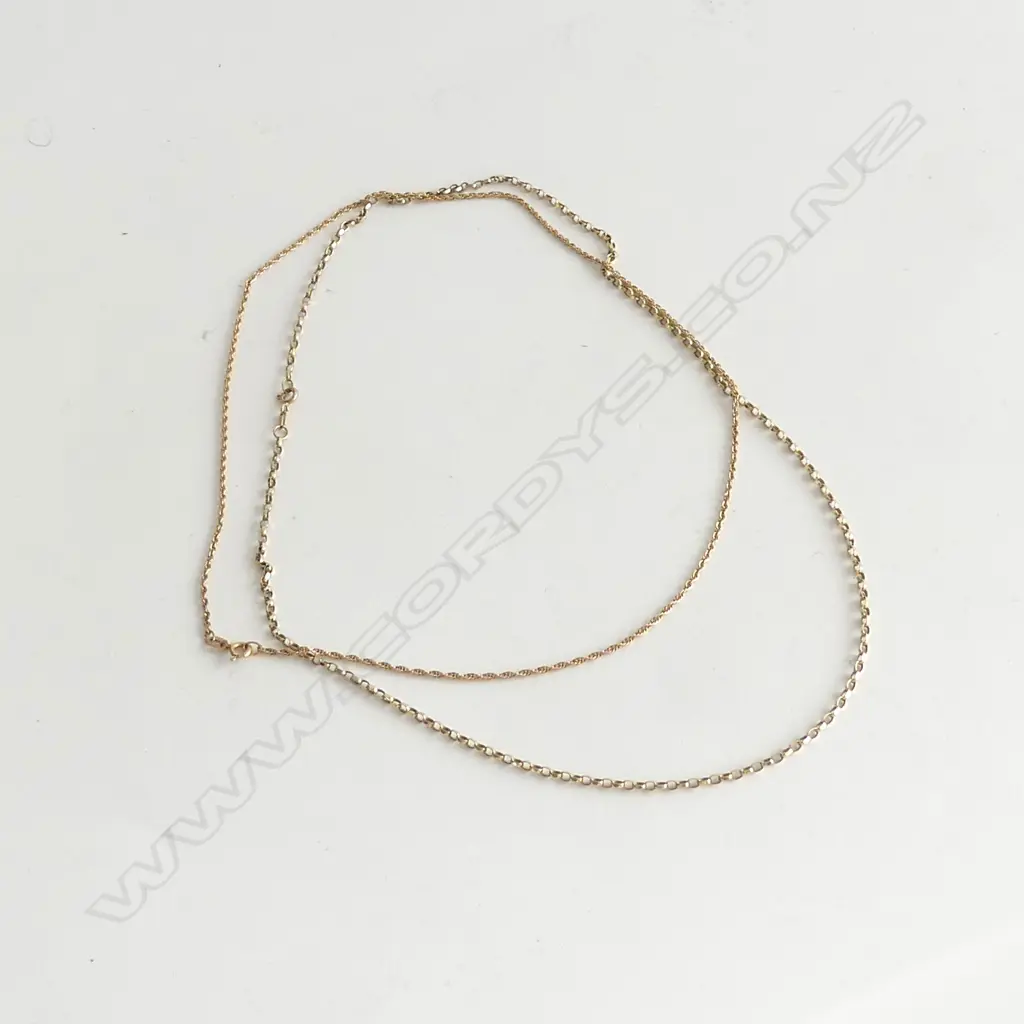 2 9CT GOLD CHAINS  7.1GMS Image 1++