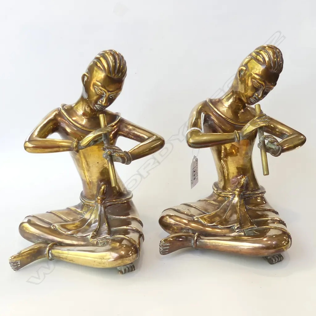 PR BRASS FLUTE PLAYERS H.240mm Image 1++