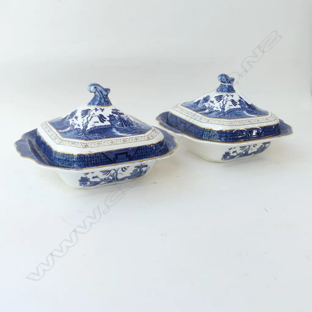 PR WILLOW LIDDED TUREENS W.270mm Image 1++