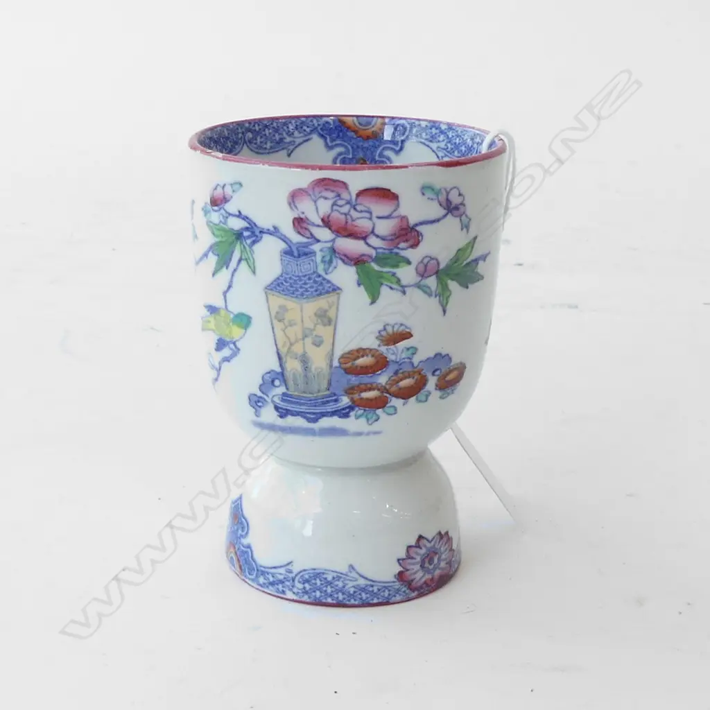OLD ENGLISH CHINA CUP WITH ORIENTAL THEME H. 100mm  Image 1++