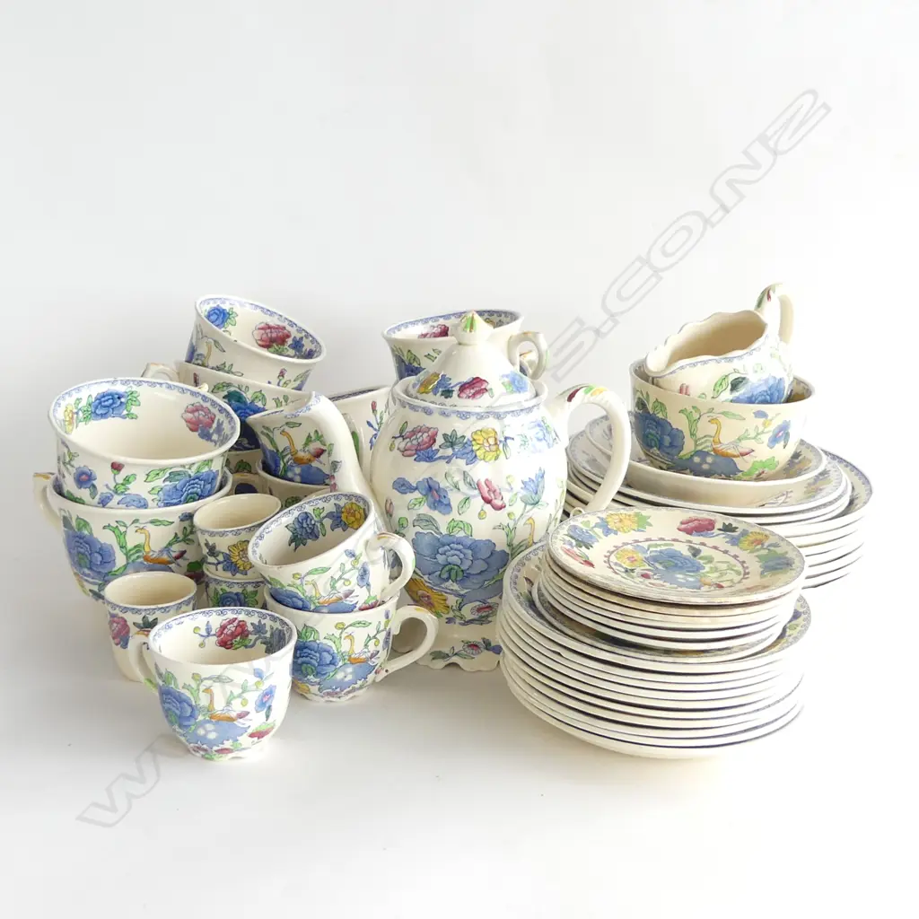 MASONS REGENCY PART COFFEE AND TEA SET APPROX. 50 PIECES SOME FAULTS Image 1++